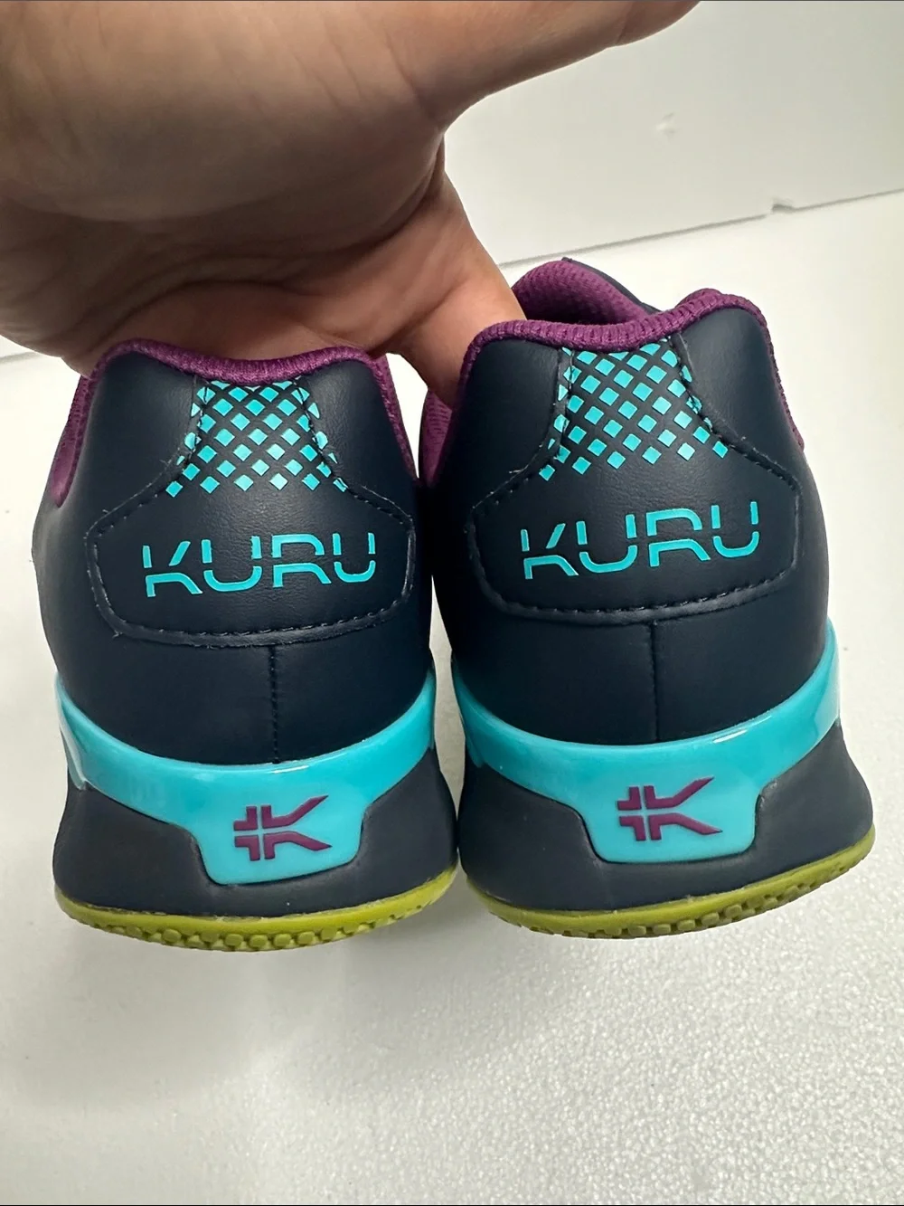 KURU quantum 2 purple black blue Athletic SneakersComfort Lace-Ups size 8w